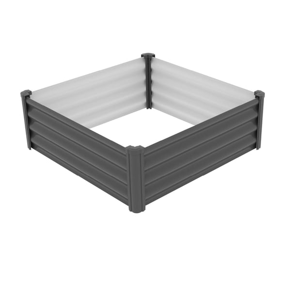 The Organic Garden Co. 4' x 4' Galvanized Raised Garden Bed