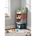 thumbnail image 4 of GreenMade InstaStack Stackable Storage Bins, 4 Pack, Assorted Colors, 4 of 12
