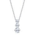 thumbnail image 1 of Lab Created Round Diamond 1.96 CT. T.W. Three-Stone Floating Pendant in 14K Gold, 1 of 9