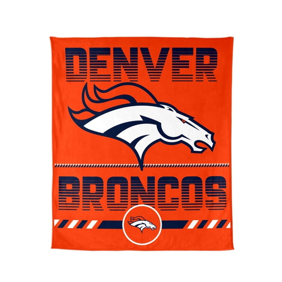 Logo Brands Denver Broncos 60"x70" Super Plush Blanket
