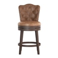 thumbnail image 2 of HH2Home Edenwood Wood Counter Height or Bar Height Swivel Stool, 2 of 10