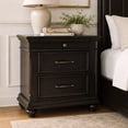 thumbnail image 1 of Brooks 3-Drawer Poplar Wood Nightstand With USB Ports, Choose Color, 1 of 9
