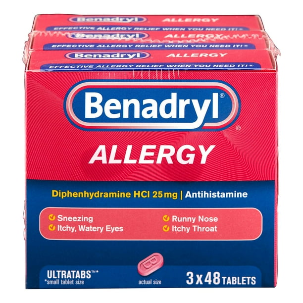 Benadryl Allergy Ultratabs Tablets, 48