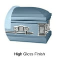 thumbnail image 3 of Titan Casket August Steel Funeral Casket, 3 of 5
