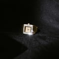 thumbnail image 6 of BREDA X Dalmata Time Ring Emerald Crystals and Stainless Steel Expandable Ring Watch, 15MM, 6 of 6