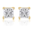 thumbnail image 1 of Lab Created 2.00 CT. T.W. Fancy Cut Diamond Stud Earrings in 18K Gold, 1 of 5