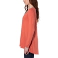 thumbnail image 3 of Hue Women's Long Sleeve Tunic T-Shirt, 3 of 7