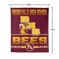 thumbnail image 7 of Logo Brands Brookville High School 60"x70" Super Plush Blanket, 7 of 7