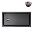 thumbnail image 8 of Streamline 60 in. x 36 in. Alcove Acrylic Shower Base With Left, Center or Right Drain / Glossy Black or White, 8 of 9