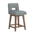 thumbnail image 11 of HH2 Home Upholstered Key Back Wood Adjustable Height Swivel Bar Stool, 11 of 19