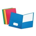 thumbnail image 1 of Oxford Twin Pocket Portfolios with Leatherette Grain, 25ct., Select Color, 1 of 2