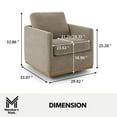 thumbnail image 3 of Member's Mark Modern Classic Fabric Swivel Chair, Assorted Colors, 3 of 9