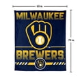 thumbnail image 7 of Logo Brands Milwaukee Brewers 60"x70" Super Plush Blanket, 7 of 7