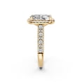 thumbnail image 3 of 3.70 CT.T.W. Lab Created Cushion Cut Diamond Ring in 18K Gold, 3 of 3