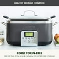 thumbnail image 2 of GreenPan Elite 8-in-1 Programmable 6 Quart Electric Slow Cooker, Ceramic Nonstick (Choose Color), 2 of 8