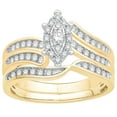 thumbnail image 1 of 0.47 CT. T.W. Round Cut Halo Diamond Ring & Band Set in 14K Gold, 1 of 7