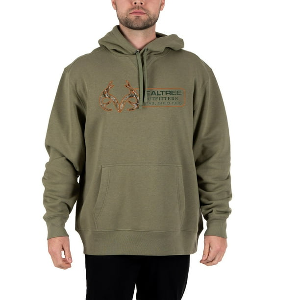 Sweat à capuche homme vert forêt - Les Attelages de Grandvaux