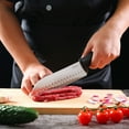 thumbnail image 5 of Member's Mark 7" Non-Slip Handle Santoku Slicing Knife, 2 pk., 5 of 9