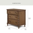 thumbnail image 2 of Members Mark Bridgewater 3-Drawer Nightstand, 2 of 8