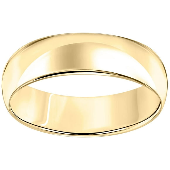 Comfort Fit Band in 14K Gold, 6mm
