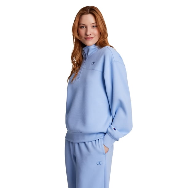 Champion Women's Air Layer Ribbed Quarter-Zip Pullover - Samsclub.com