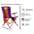 thumbnail image 3 of Logo Brands Clemson Tigers Hard Arm Chair, 3 of 6