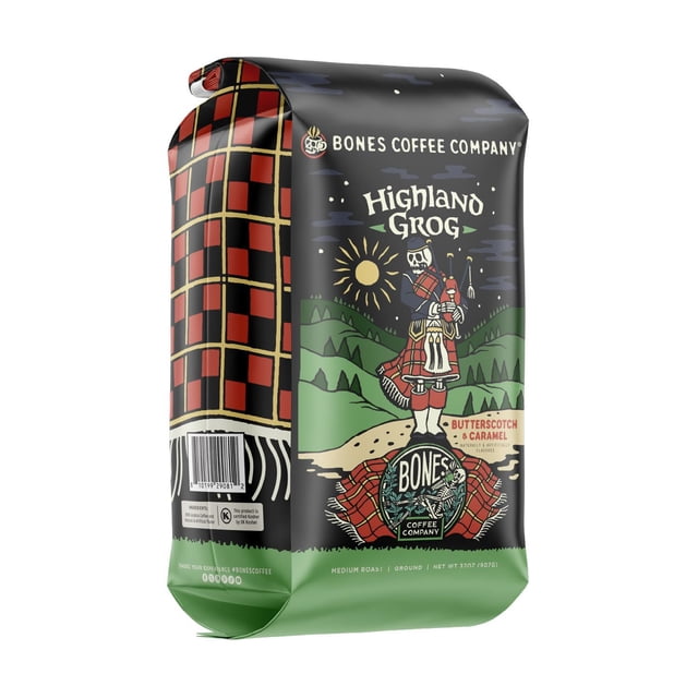Bones Highland Grog Ground Coffee, 32 oz.