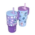 thumbnail image 2 of Zak Designs 16-oz Stainless Steel Double-Wall Tumbler for Kids with Straw, 2-Piece Set, 2 of 4