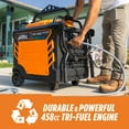 thumbnail image 6 of 11000/8500-Watt Genmax Tri Fuel Portable Inverter With Co Sensor + Remote Electric Start / Folding Handle, 6 of 11