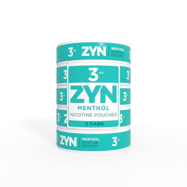 ZYN Oral Tobacco, Menthol, 3 mg, 15 ct., 5 pk.