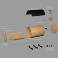 thumbnail image 11 of Backyard Discovery 4-6 Person Cedar Outdoor Barrel Sauna with Electric Heater & Porch, 11 of 11