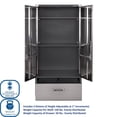 thumbnail image 4 of Seville Classics UltraHD Storage Cabinet with Bottom Drawer, 36” W x 18” D or 24” D x 72” H, 4 of 19