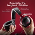 thumbnail image 6 of HyperX Cloud III S – Wireless Gaming Headset for Multi-Platform, 2.4GHz, Bluetooth, Battery Life up to 120 Hours 2.4GHz / 200 Hours Bluetooth, 53mm Angled Drivers, 10mm Detachable Mic – Black/Red, 6 of 7