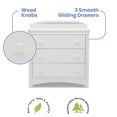 thumbnail image 5 of Delta Children Perry 3 Drawer Dresser with Changing Top and Interlocking Drawers, Choose Color, 5 of 14