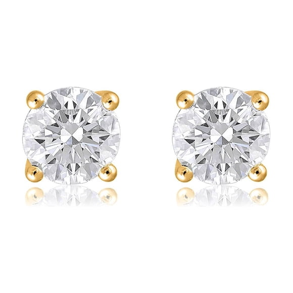 Lab Created 2.00 CT. T.W. Fancy Cut Diamond Stud Earrings in 18K Gold
