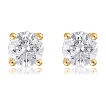 Lab Created 2.00 CT. T.W. Fancy Cut Diamond Stud Earrings in 18K Gold