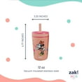 thumbnail image 4 of Zak Designs 12-oz. Stainless Steel Double-Wall Tumbler for Kids with Straw, 2-Piece Set, 4 of 6