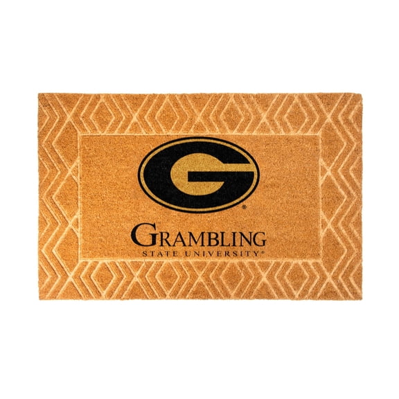 Logo Brands Grambling Tigers Coir Outdoor Mat