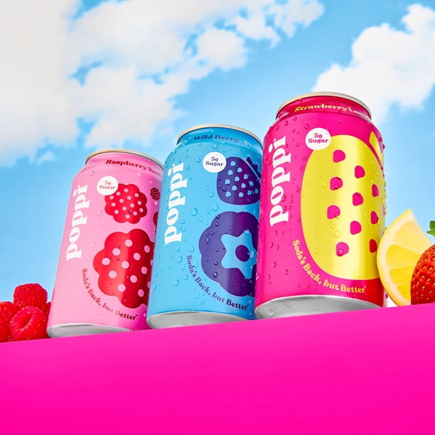 りほページ poppi Prebiotic Soda Tastemakers Variety Pack, 12 fl. oz., 18 pk