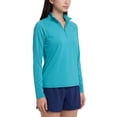 thumbnail image 2 of Lands' End Women's Quarter Zip Rashguard, 2 of 6