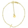 thumbnail image 3 of Sideway Cross Bead Bracelet in 14K Yellow Gold, 3 of 7