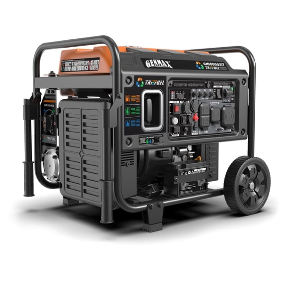 10,000 / 7,800-Watt Tri-Fuel Ultra Quiet Home Backup Inverter Generator , CO Auto Shutoff, and Electric Start