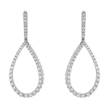 1.50 CT. T.W. Diamond Pear Shaped Dangle Earrings in 14K Gold