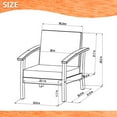 thumbnail image 5 of Amazonia Valencia Eucalyptus Deep Seating Set, 4pc, 5 of 9