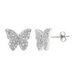 thumbnail image 2 of Diamond Stud Earrings in Sterling Silver, 2 of 5