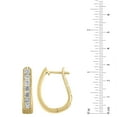 thumbnail image 2 of 1.45 CT. T.W. Diamond "J" Hoop Earring in 14K Gold, 2 of 6