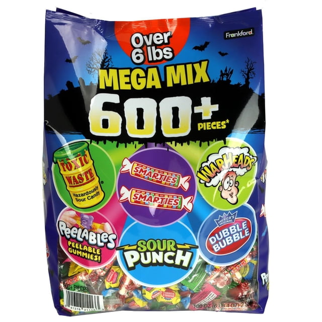 Frankford Mega Mix Halloween Candy, Variety Pack, 600+ pcs.