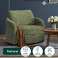 thumbnail image 2 of Studio Living Manchester Large Accent Chair in Olive Boucle Fabric, 2 of 9