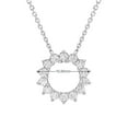 thumbnail image 4 of 0.50 CT. T.W. Round Cut Open Circle Diamond Pendant Necklace in 14K Gold, 4 of 4