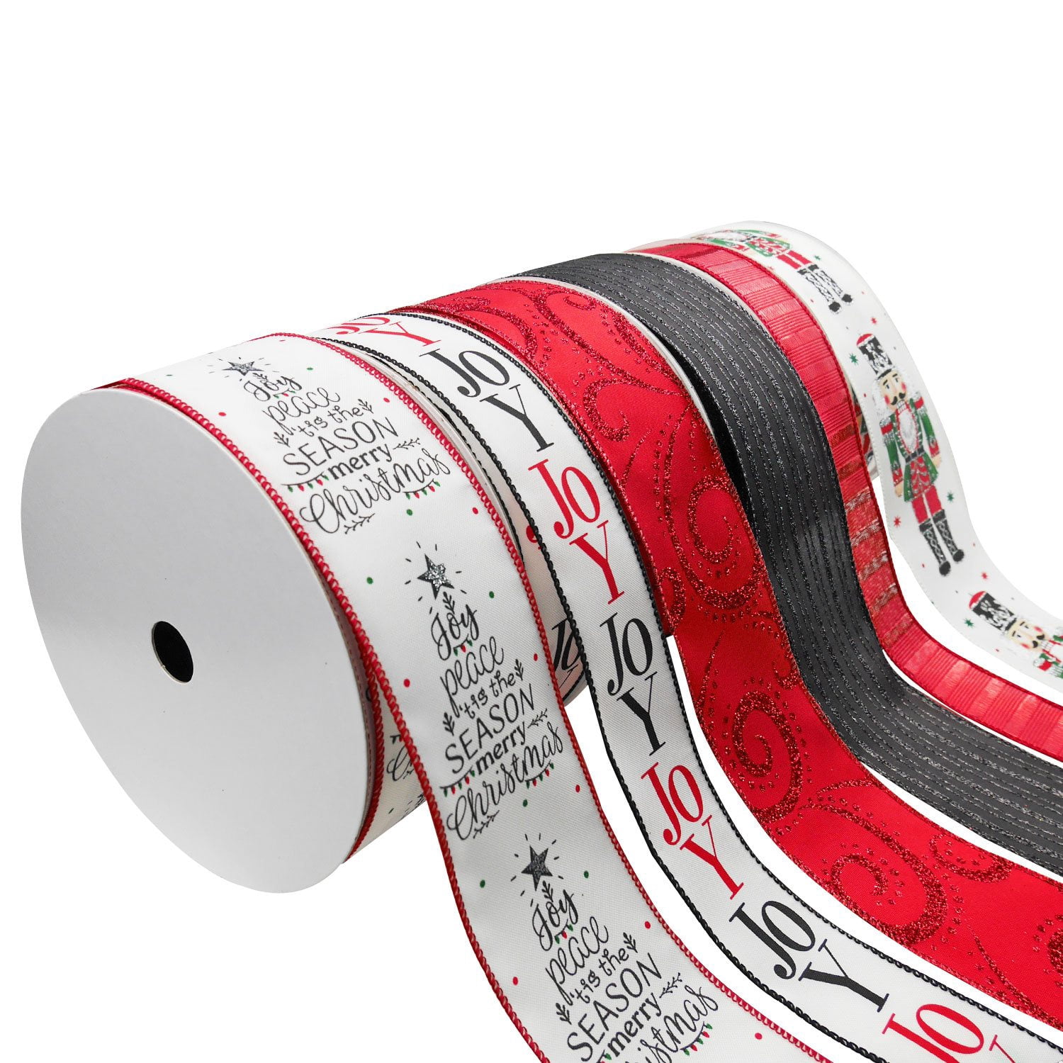 Rufc Ribbon Member’s Mark Premium Wired Holiday Ribbon, 6 pk. - Samsclub.com
